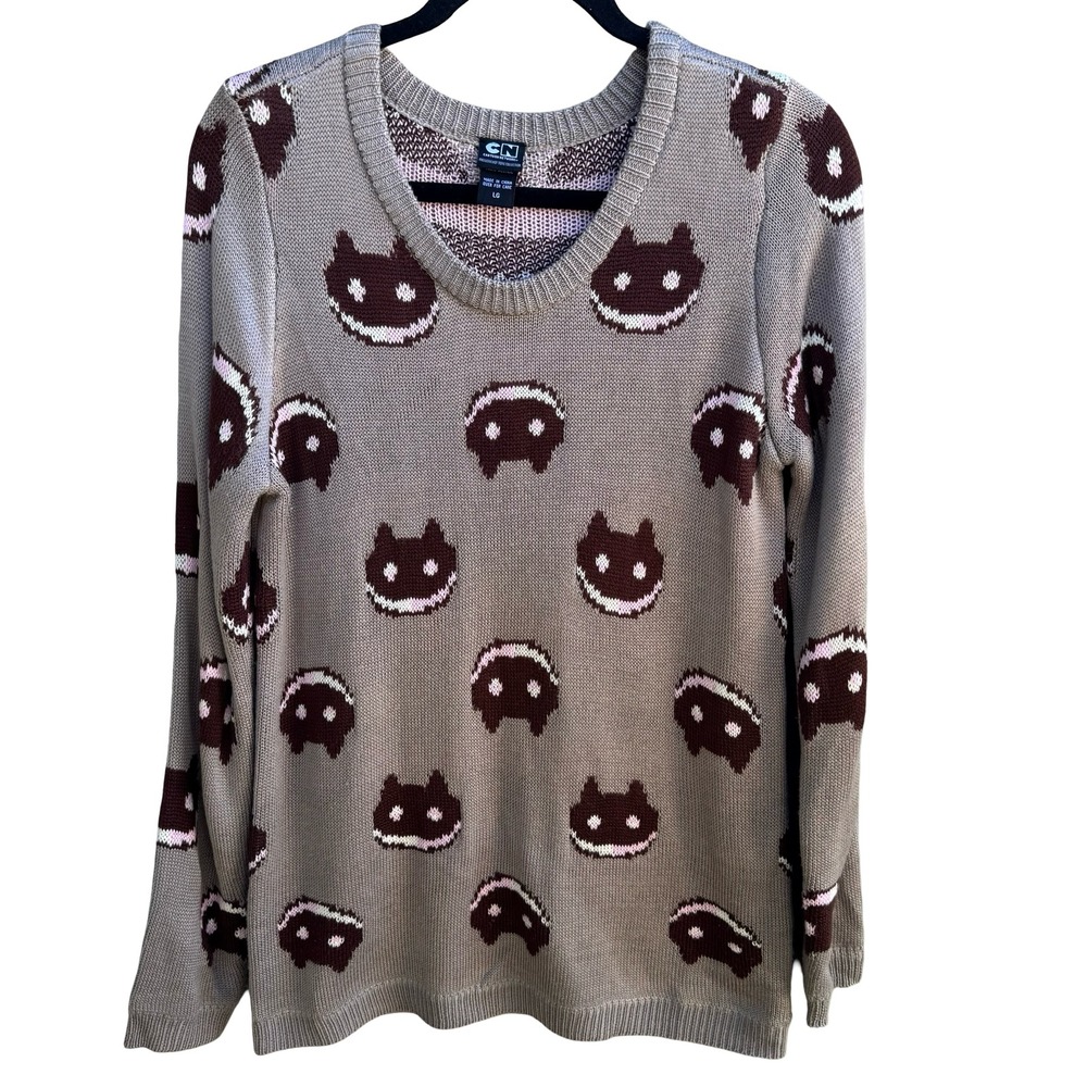 Hot Topic Cartoon Network Steven Universe Cookie Cat Sweater Womens L Kidcore